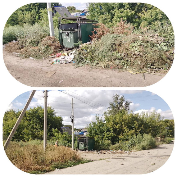 Уборка контейнерных площадок.