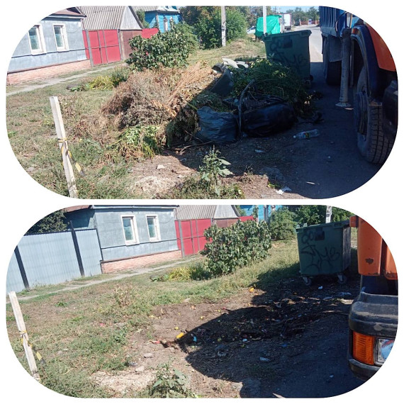 Уборка контейнерных площадок.