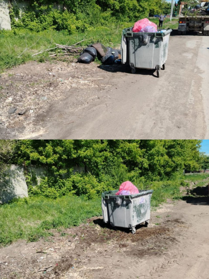 Уборка контейнерных площадок.